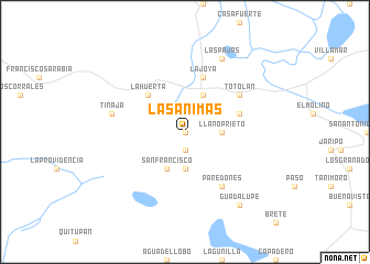 map of Las Ánimas