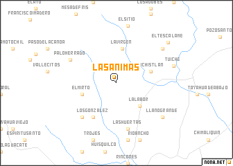 map of Las Ánimas