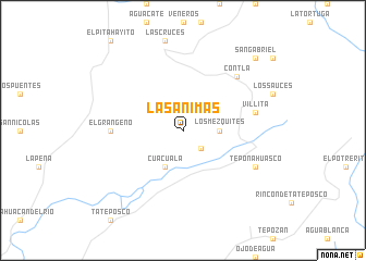 map of Las Ánimas