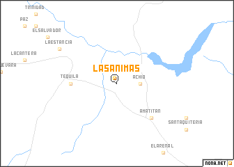 map of Las Ánimas