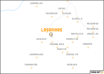 map of Las Ánimas