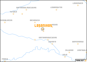 map of Las Ánimas