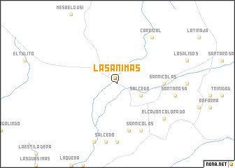map of Las Animas