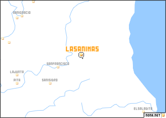 map of Las Ánimas