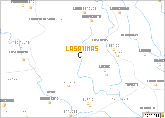 map of Las Ánimas