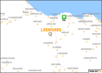 map of Las Ánimas
