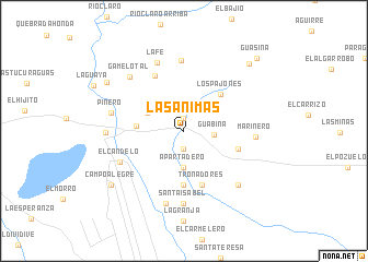 map of Las Ánimas