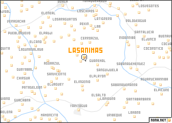 map of Las Animas