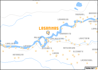 map of Las Ánimas