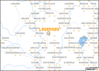 map of Las Ánimas