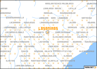 map of Las Ánimas