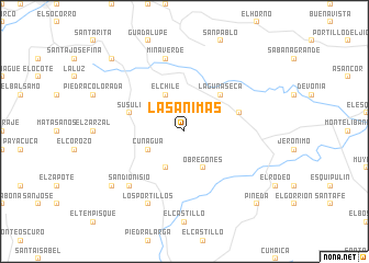 map of Las Ánimas