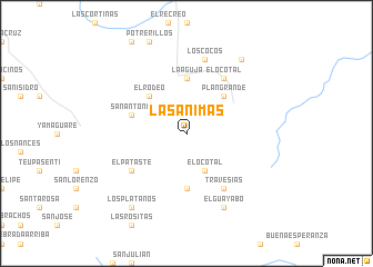 map of Las Ánimas