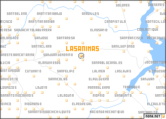 map of Las Ánimas