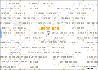 map of Las Ánimas