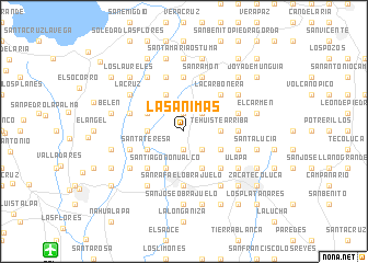 map of Las Ánimas