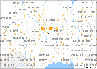 map of Las Ánimas