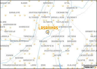 map of Las Ánimas