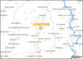 map of Las Animas