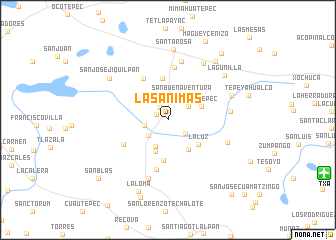 map of Las Ánimas