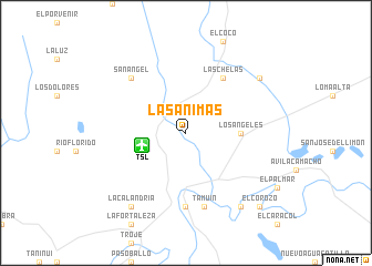 map of Las Ánimas