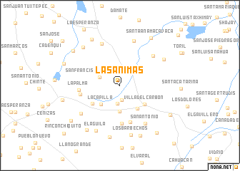 map of Las Ánimas