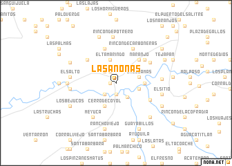 map of Las Anonas