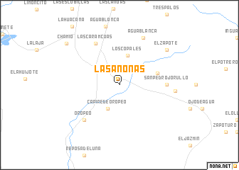 map of Las Anonas