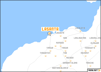 map of La Santa
