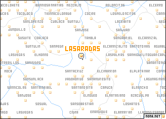 map of Las Aradas