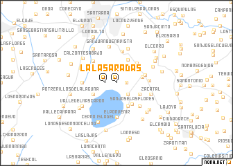 map of Las Aradas