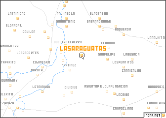 map of Las Araguatas