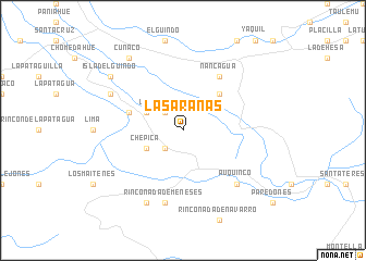 map of Las Arañas