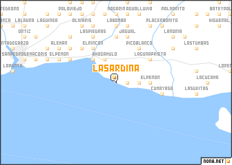 map of La Sardina