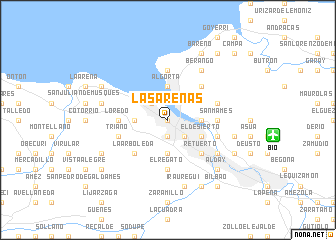 map of Las Arenas