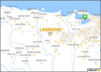 map of Las Arenas