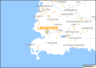 map of Las Arenas