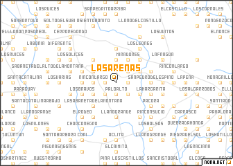 map of Las Arenas