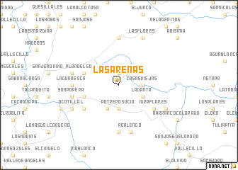 map of Las Arenas