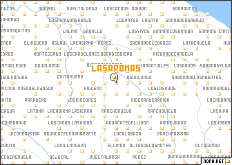 map of Las Aromas
