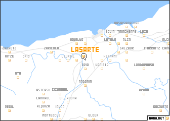 map of Lasarte