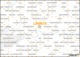 map of La Sarte