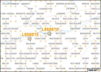 map of La Sarte