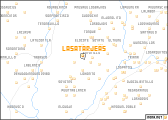 map of Las Atarjeas