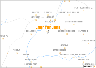 map of Las Atarjeas