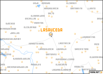 map of La Sauceda