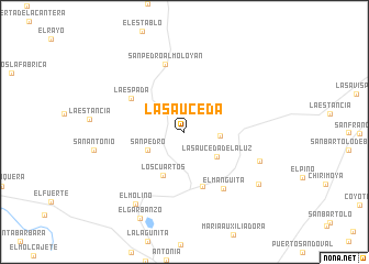 map of La Sauceda