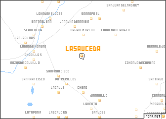 map of La Sauceda