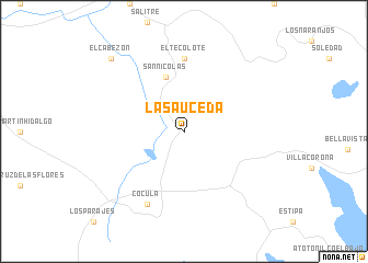 map of La Sauceda