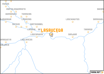 map of La Sauceda